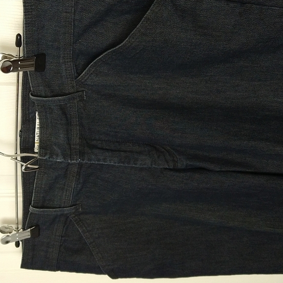 $ 𝅺LEE natural fit just below the waist dark wash blue jeans. Size 12 petite - Picture 2 of 12